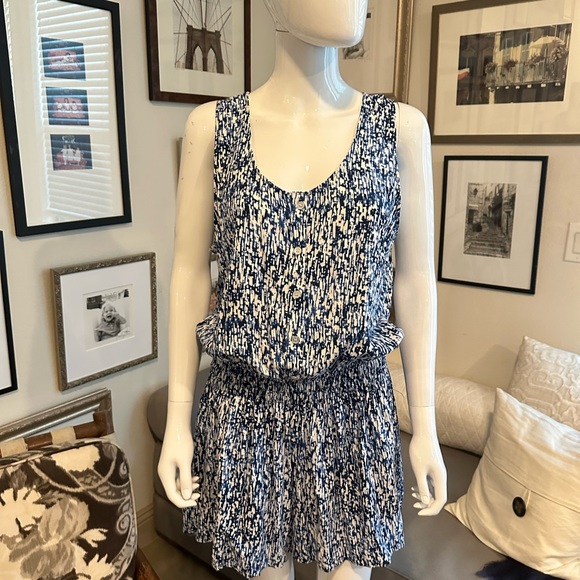 Splendid Blue and White Romper - Picture 3 of 8